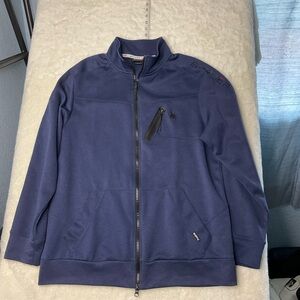 Spyder Active Men’s Large Navy Full Zip Jacket – Fleece Lined size large